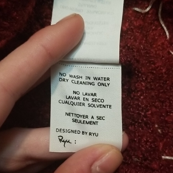 Modcloth Red Fuzzy Cardigan - Picture 9 of 9